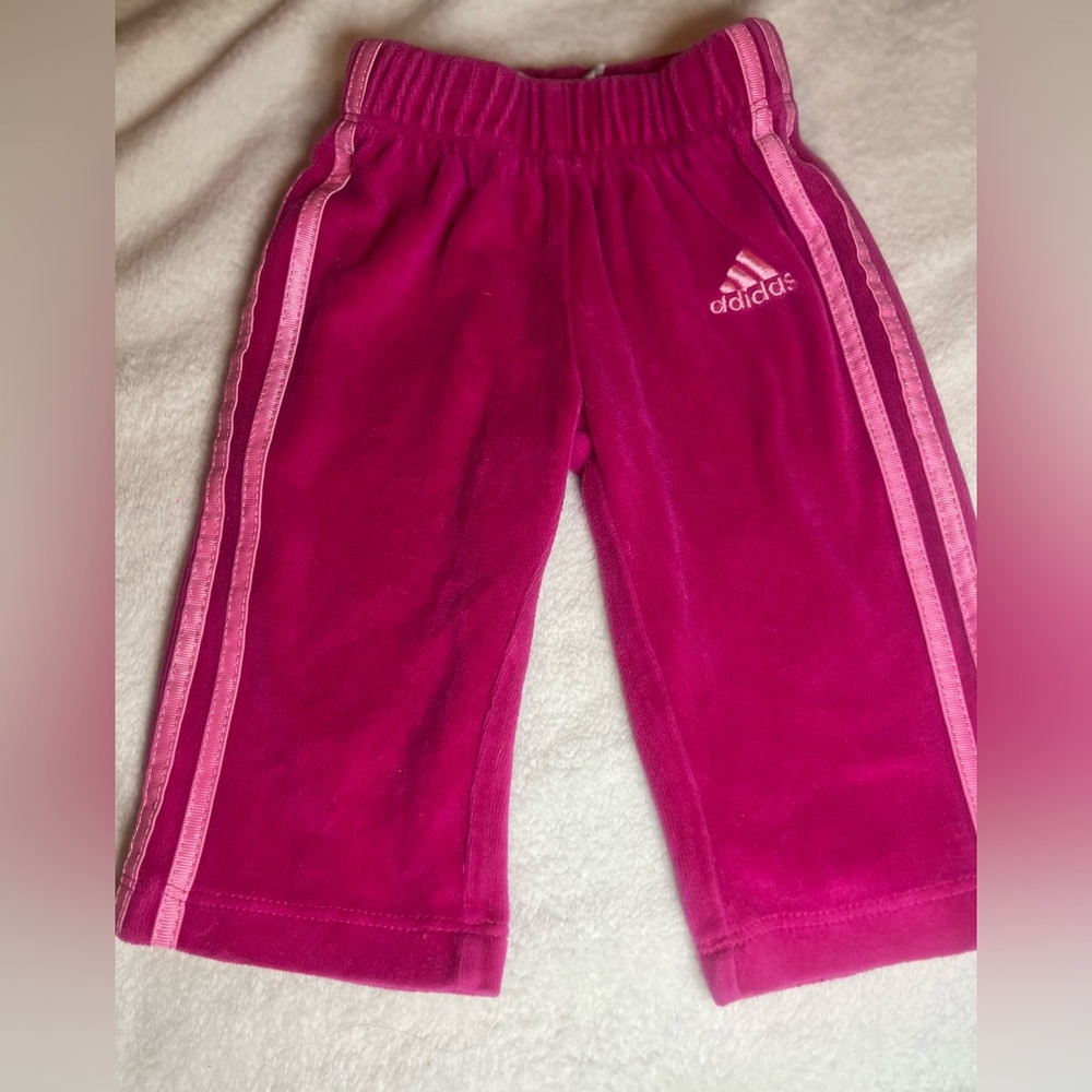 3 for $18 Adidas Baby Pink Track Pants - 6 months